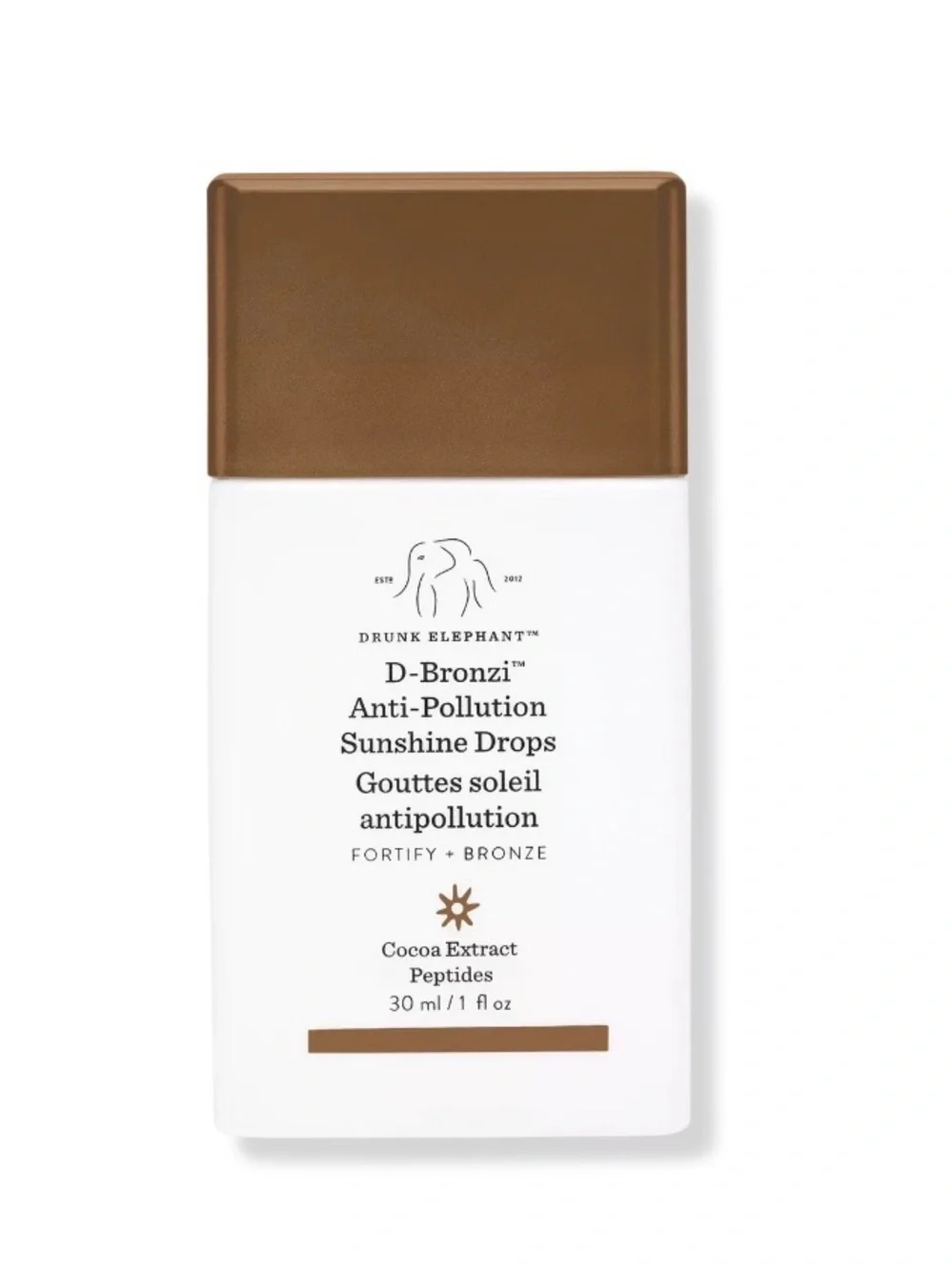 Drunk Elephant D-Bronzi Ant-Pollution Sunshine Drops 1 oz Vegan Cruelty Free